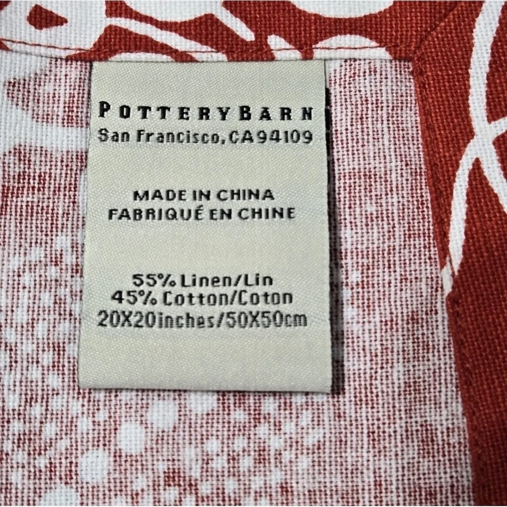 Pottery Barn Fabric Placemats (8) & Napkins (6)